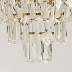 Люстра многоярусная с овальными прозрачными подвесками 36 см Harmonica варинант исполнения - 10 | Loft Concept в Красноярске