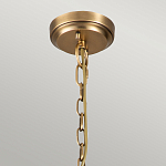 Люстра цвета латунь с 5-ю цилиндрическими плафонами из прозрачного пузырчатого стекла Kichler варинант исполнения - 6 | Loft Concept в Красноярске