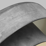 Подвесной светильник с массивным круглым стальным плафоном серого цвета в индустриальном стиле на цепи Feiss варинант исполнения - 3 | Loft Concept в Красноярске