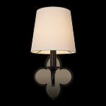 Бра с белым текстильным абажуром и фигурным основанием с зеркальной вставкой Vitorino варинант исполнения - 13 | Loft Concept в Красноярске