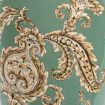 Настольная лампа бирюзовая с цветочным принтом Turquoise Flight варинант исполнения - 6 | Loft Concept в Красноярске