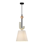 Подвесной светильник с бежевым тканевым плафоном Flourish варинант исполнения - 2 | Loft Concept в Красноярске