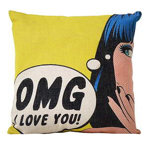 Декоративная подушка "i love you"