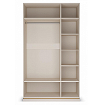 Шкаф трёхдверный с 2-мя зеркальными дверками Satin Furniture варинант исполнения - 2 | Loft Concept в Красноярске