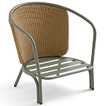 Садовое кресло с каркасом из стали Kenneth Chair варинант исполнения - 4 | Loft Concept в Красноярске