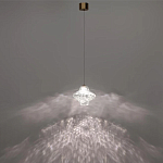 Подвесной светильник с плафоном из фактурного прозрачного стекла Light Ensemble варинант исполнения - 4 | Loft Concept в Красноярске