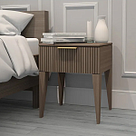 Тумба прикроватная коричневая с ящиком Harper Line варинант исполнения - 2 | Loft Concept в Красноярске