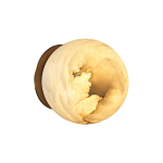 Настенно-потолочный светильник с плафоном в форме шара из алебастра Cryptocrystalline Stone варинант исполнения - 4 | Loft Concept в Красноярске