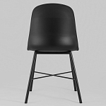 Стул из прочного пластика на металлическом основании Anora Black варинант исполнения - 4 | Loft Concept в Красноярске