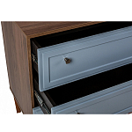 Комод серый из массива бука с 3-мя ящиками Wenge Light варинант исполнения - 3 | Loft Concept в Красноярске