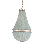 Люстра с каскадом из стеклянных декоративных элементов Shining Sea Glass варинант исполнения - 2 | Loft Concept в Красноярске