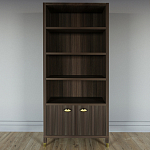 Книжный Стеллаж Elsa Dreams Walnut с задней стенкой варинант исполнения - 5 | Loft Concept в Красноярске