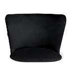 Барный стул со спинкой на 4-х коричневых ножках Черный Велюр Ava Charm варинант исполнения - 3 | Loft Concept в Красноярске