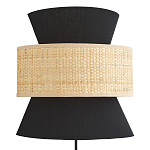 Бра с плетеным декором Bonnie Wicker Black Wall Lamp варинант исполнения - 1 | Loft Concept в Красноярске