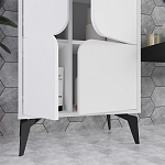 Комод белый с 4-мя дверцами на металлических ножках SPARK MULTIPURPOSE CABINET WHITE варинант исполнения - 12 | Loft Concept в Красноярске