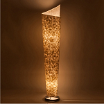 Торшер из перламутра на металлическом каркасе Indonesian Spiral варинант исполнения - 2 | Loft Concept в Красноярске