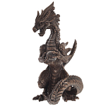 Декоративная статуэтка Дракон Dark Bronze Dragon Holding Sphere Statuette варинант исполнения - 4 | Loft Concept в Красноярске