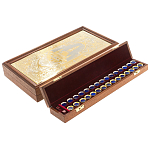 Нарды с гравюрой из натурального камня лазурит Backgammon from Stone варинант исполнения - 3 | Loft Concept в Красноярске