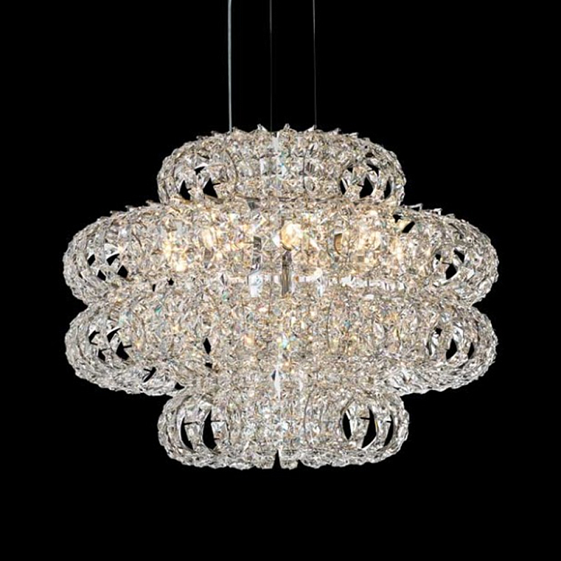 Люстра круглая с россыпью хрусталя Perfection of Diamonds Хром Прозрачный Люстра круглая с россыпью хрусталя Perfection of Diamonds Хром Прозрачный в Красноярске | Loft Concept