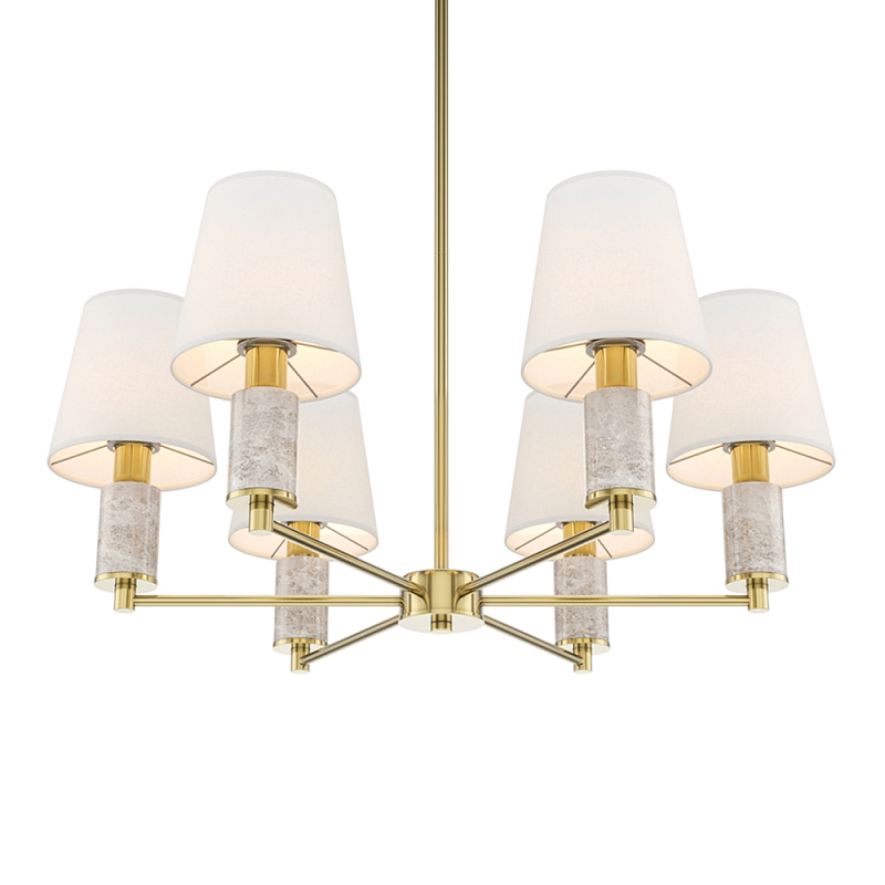 Люстра подвесная Lira Латунь Серый Белый в Красноярске | Loft Concept 