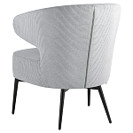 Современное мягкое кресло на металлических ножках Rakush Grey варинант исполнения - 4 | Loft Concept в Красноярске