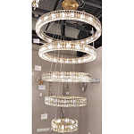 Многоярусная Люстра Elizabeth Золото Вертикальная композиция из пяти хрустальных светильников варинант исполнения - 2 | Loft Concept в Красноярске