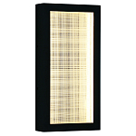 Светодиодное прямоугольное бра из металла черного цвета Lattice Lux варинант исполнения - 1 | Loft Concept в Красноярске