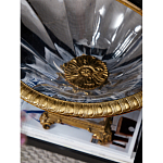 Чаша из прозрачного стекла с бронзовым рельефным ободком Eden Garden варинант исполнения - 4 | Loft Concept в Красноярске