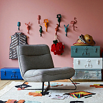 Настенный крючок в виде совы Owl Wall Hook Blue варинант исполнения - 4 | Loft Concept в Красноярске