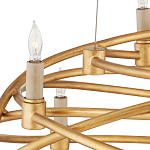 Люстра золотая в форме спирали Fancy Pattern варинант исполнения - 1 | Loft Concept в Красноярске