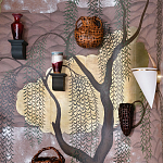 Обои ручная роспись Willow & Waves Original colourway on Edo painted Xuan paper with antiquing варинант исполнения - 1 | Loft Concept в Красноярске