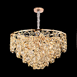 Люстра каскадная с подвесками в форме колец Galaxy of Light варинант исполнения - 6 | Loft Concept в Красноярске