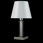 Настольная лампа с белым тканевым абажуром в форме конуса Laurent варинант исполнения - 4 | Loft Concept в Красноярске