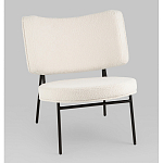 Мини-кресло District Lounge букле белый варинант исполнения - 1 | Loft Concept в Красноярске