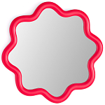 Настенное зеркало с волнистой рамой Mune Mirror Red варинант исполнения - 1 | Loft Concept в Красноярске