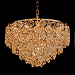 Люстра каскадная с подвесками в форме колец Galaxy of Light варинант исполнения - 1 | Loft Concept в Красноярске