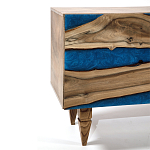 Стильный Буфет лофт 4 двери Cabinet Crimson River фасад эпоксидная смола  варинант исполнения - 3 | Loft Concept в Красноярске