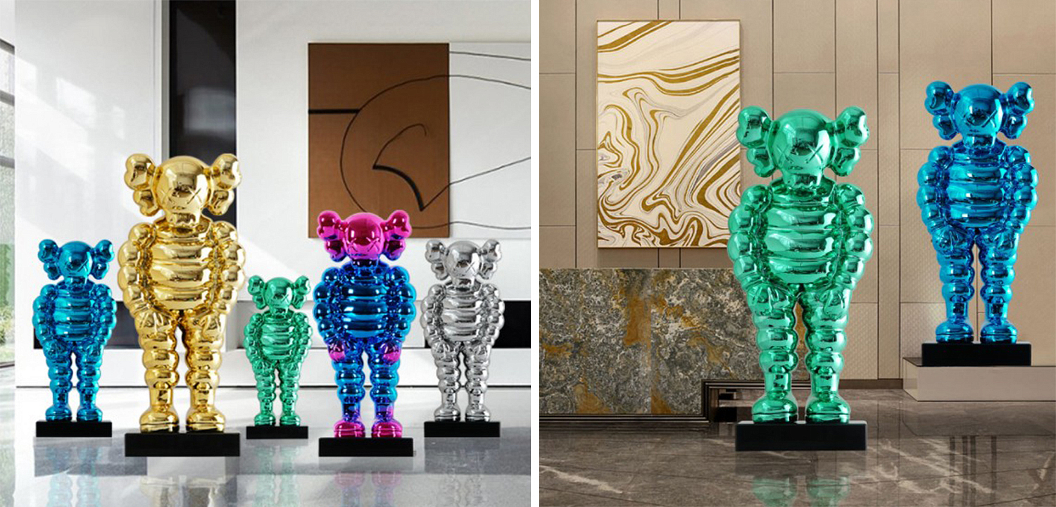 Статуэтка KAWS Bowed Down Blue on stand Статуэтка KAWS Bowed Down Blue on stand - Loft-Concept в Красноярске
