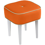 Квадратный мягкий пуф на белых ножках Winton Pouf Square варинант исполнения - 7 | Loft Concept в Красноярске