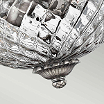 Потолочный светильник с чашеобразным плафоном из толстого волнообразного стекла и широким узорчатым основанием Hinkley варинант исполнения - 7 | Loft Concept в Красноярске