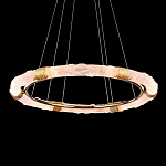 Люстра в форме кольца с золотым декором Warm Heavenly Light варинант исполнения - 4 | Loft Concept в Красноярске