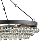 Люстра большая овальная с подвесными стеклянными элементами Impressive Profile варинант исполнения - 1 | Loft Concept в Красноярске