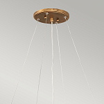 Люстра подвесная золотого цвета с металлическим сетчатым основанием и стеклянными каплевидными подвесками Hinkley варинант исполнения - 11 | Loft Concept в Красноярске