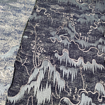 Мебельная ткань Вышивка серый цвет 130 см T2-39 варинант исполнения - 1 | Loft Concept в Красноярске