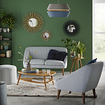 Кресло с черно-белым принтом Pauley Black White Armchair варинант исполнения - 5 | Loft Concept в Красноярске