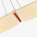 Люстра в виде распахнутых крыльев из тонких металлических планок Flight of Freedom варинант исполнения - 5 | Loft Concept в Красноярске