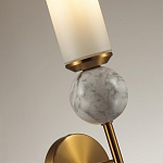 Бра с цилиндрическим матовым плафоном и шаром из камня на металлическом основании Orb Essence варинант исполнения - 6 | Loft Concept в Красноярске