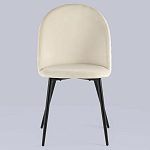 Мягкий стул в бежевом велюре Miruna Chair варинант исполнения - 3 | Loft Concept в Красноярске