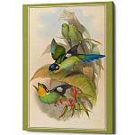 Постер на холсте с изображением птиц Blooming Birds Poster варинант исполнения - 5 | Loft Concept в Красноярске