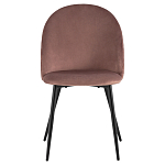 Мягкий стул в велюре пыльно-розового цвета Miruna Chair варинант исполнения - 2 | Loft Concept в Красноярске